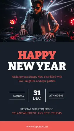 Happy Newyear Instagram Story