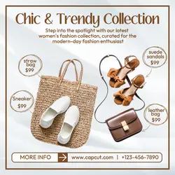 fashion promotion instagram post