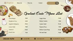 Cafe Menu List Twitter Post