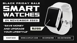 Black Friday Sale Smart Watches Promotions Facebook