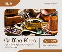 Coffee Promotion Facebook Post Template