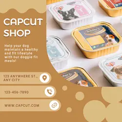 Pet Food Promotion Poster