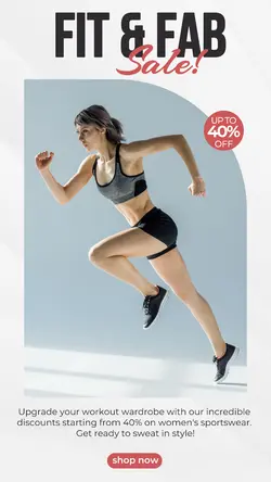 Fit & Fab Sale Product Promotion Instagram Story