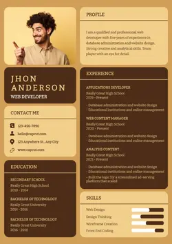 Business Resume Web Developer
