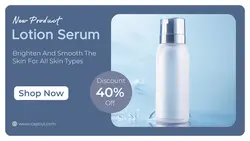 Lotion Serum Beauty & Care Product Twitter Post