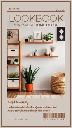 Minimalist Home Decor Look book Instagram Story