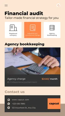 Business Financial audit Display Minimalist