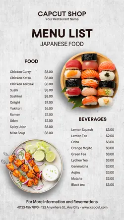 Food & Beverages Japanese Restaurant