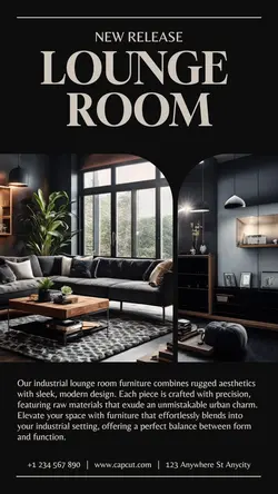 Lounge Room Household Accessories Product Display Instagram Story