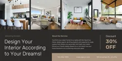 Interior Design Promotion LinkedIn Company Banner