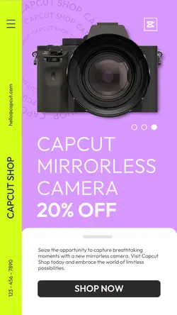 Electronics Camera Mirrorless Sale Instagram Story
