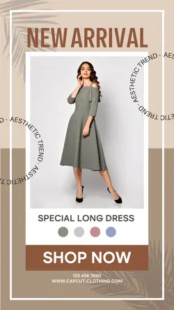 Aesthetic Dress Fashion Instagram Story