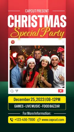 Christmas Event Special Party Instagram Story