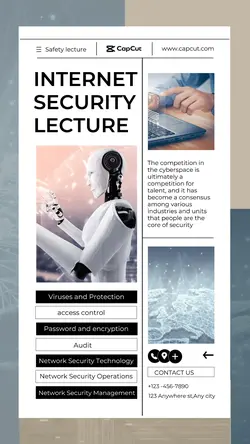 Internet Security Display Technological Style 