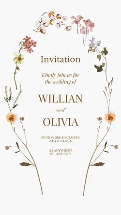Invitation Wedding Display Minimal(cc web)