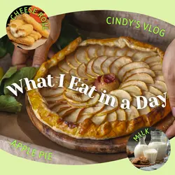 What I Eat in a Day Diary Youtube Thumbnail 1:1