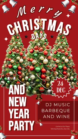 Christmas and New Year Party Instagram Story