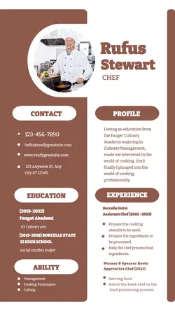 BUSINESS GRAPHIC CHEF RESUME