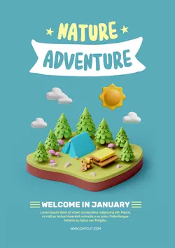 "Non-Marketing: Camp Nature Adventure Poster