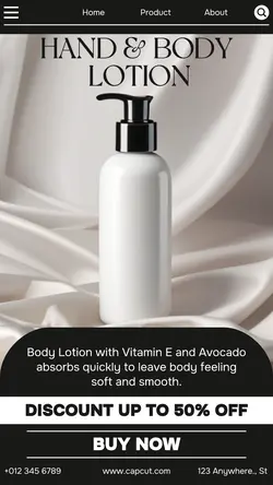 Beauty Body Lotion Sales Promotion