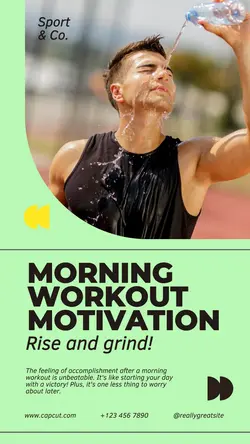 Sport Workout Motivation Promotion Minimalist