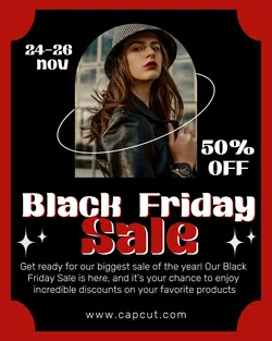 Black Friday Sale Instagram Portrait