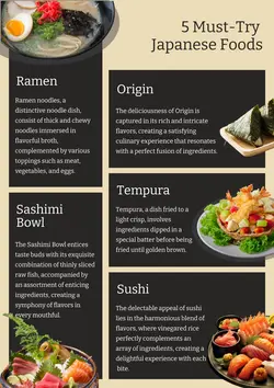 5 Must-Try Japanese Foods