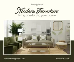 Modern Furniture Display Promotion Template