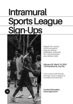 Non-Marketing Campus Activities White Minimalist