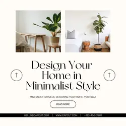 Design Your Home in Minimalist Style Instagram Post