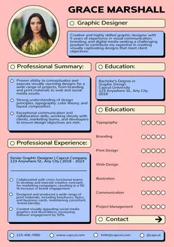 Business Resume Graphic Designer