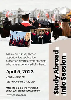 Non-Marketing Campus Activities Brown Aesthetic
