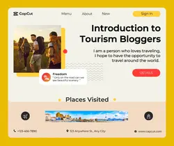 Business Tourism Bloggers Display Minimalist