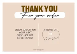 Non-Marketing business thank you cards