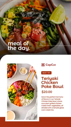 Meal of the Day Food Story Template