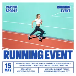 ♻️ Running Event Promotion Instagram Post