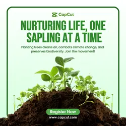 Save the Planet - Tree Planting template Instagram Post