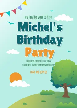 Non-marketing Birthday Invitation