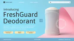 Personal Care Deodorant Display Twitter Post Pastel Colors