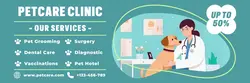 Pet Care Clinic Services Twitter Header