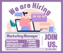 Business Hiring Marketing Manager Facebook