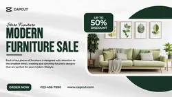 Non - Marketing Facebook Cover Store Green And White Modern Style