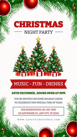 Christmas Night Party Instagram Story