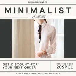 Aesthetic Minimalist Fashion Instagram Post