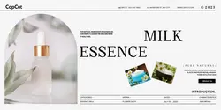 Cosmetology Essence Milk Branding Minimalist