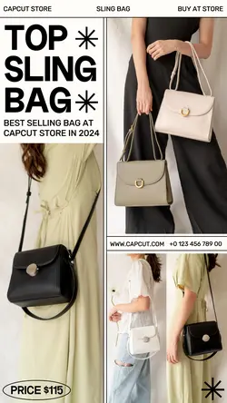 4 Multi-product Image Top Sling Bag Promotion Instagram Story