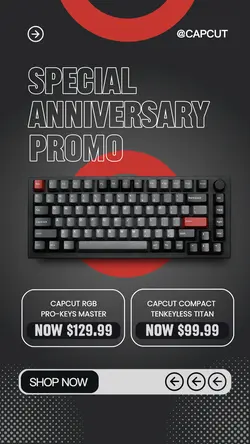 Mechanical Keyboard Promotion Instagram Story