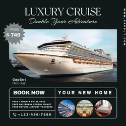 Travel Luxury Cruise Promotion Instagram Post