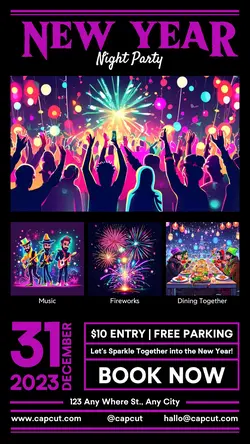 New Year's Day Invitation Instagram Story