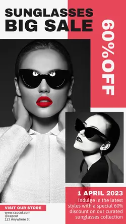 Sunglasses Promotions Template Instagram Story